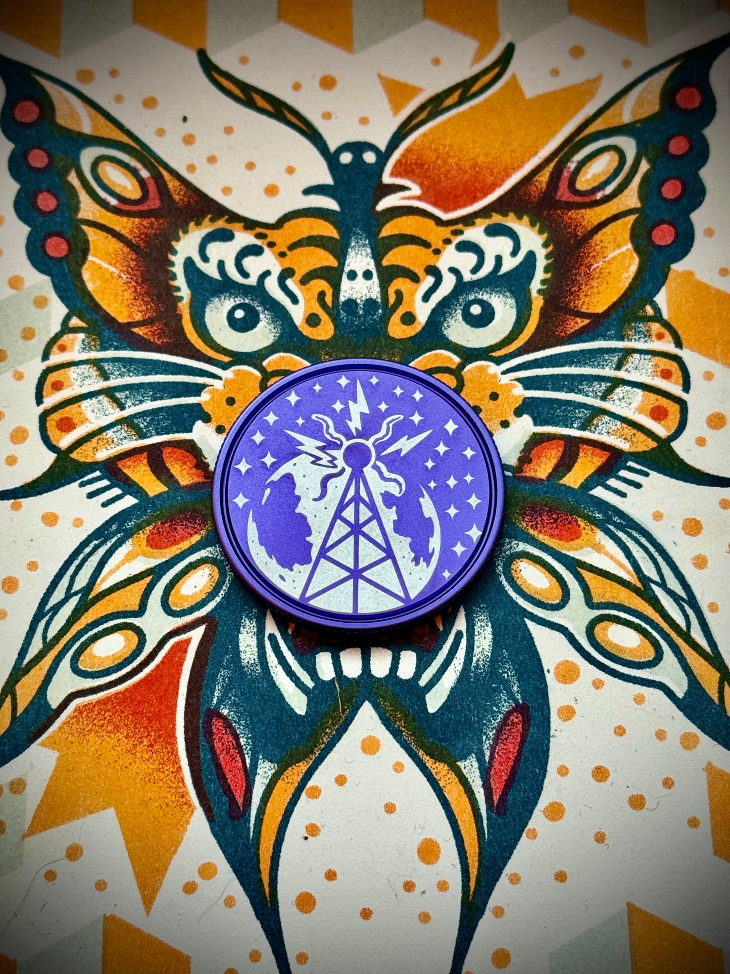 The sound in the universe- Anodized purple.