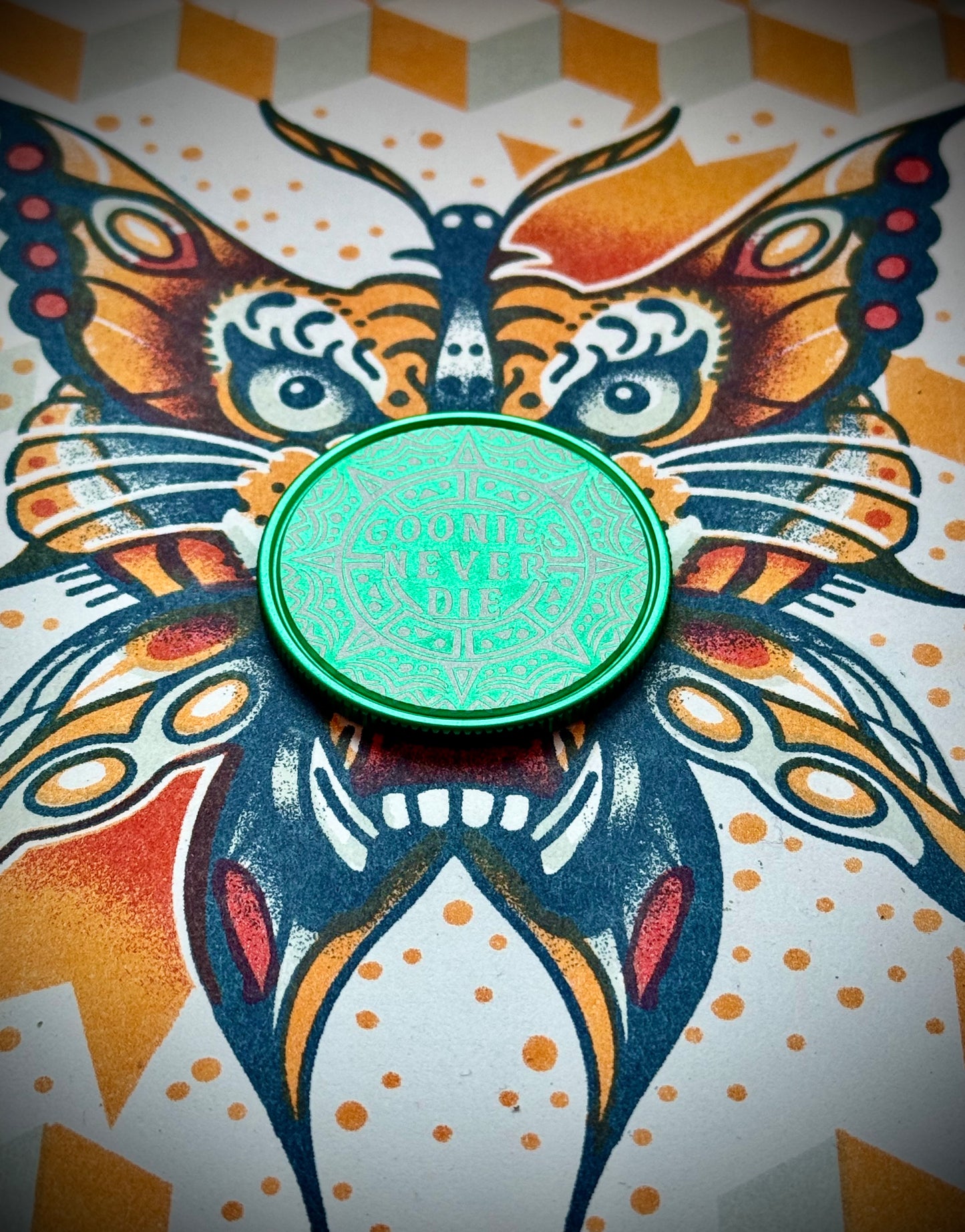 LE 25 Never Say Die- Green Anodized