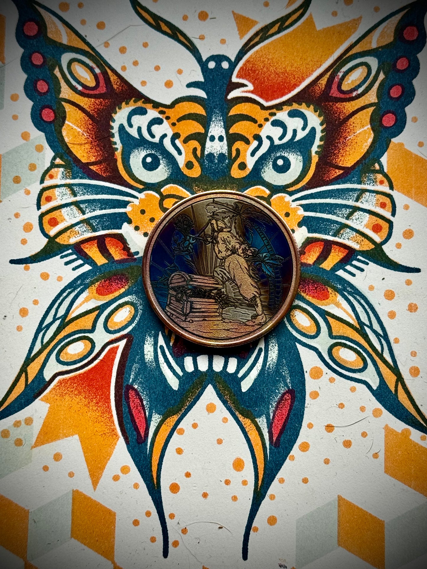 Plunder in the Island Glow- flame painted