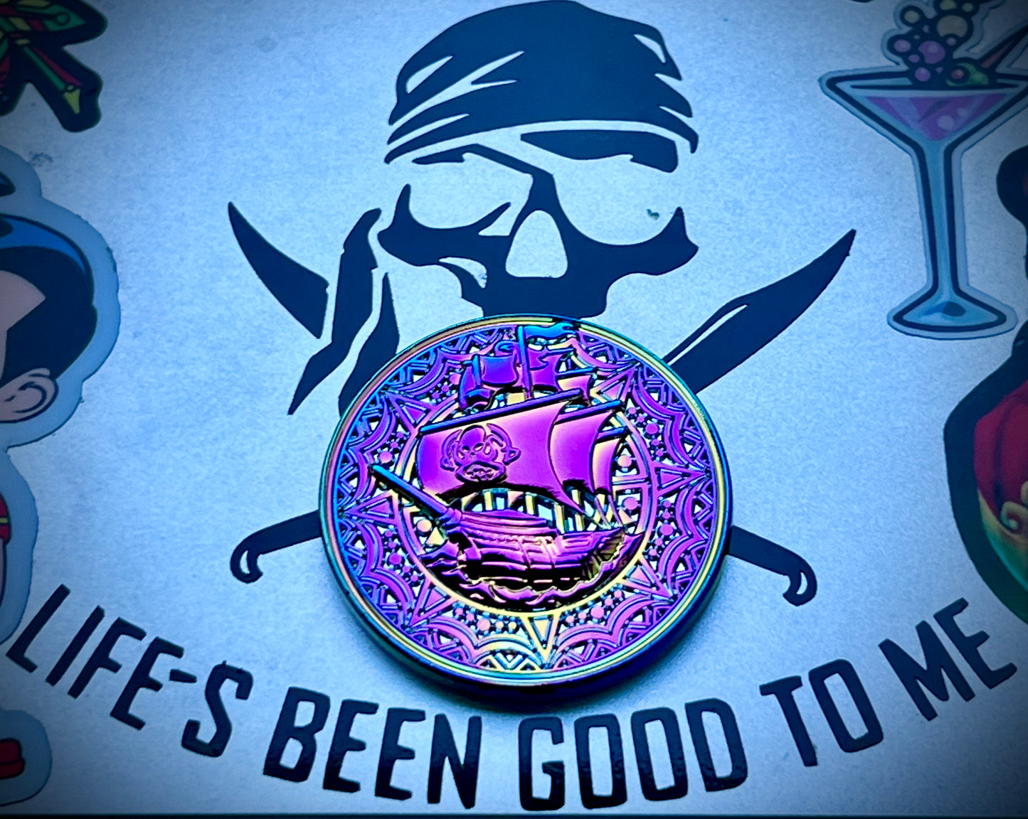 Anodized Never Say Die Coin