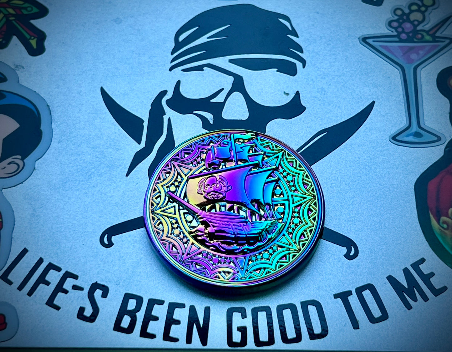 Anodized Never Say Die Coin