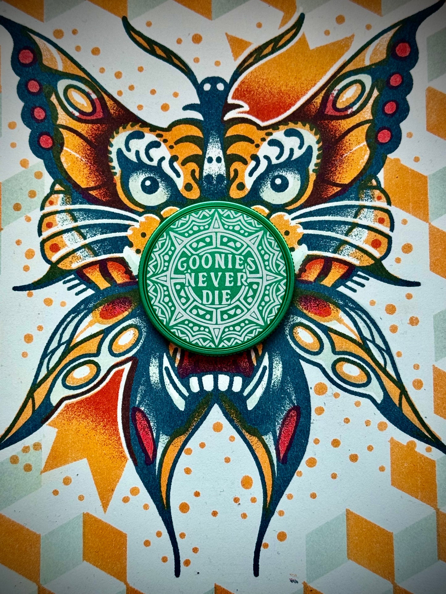 LE 25 Never Say Die- Green Anodized