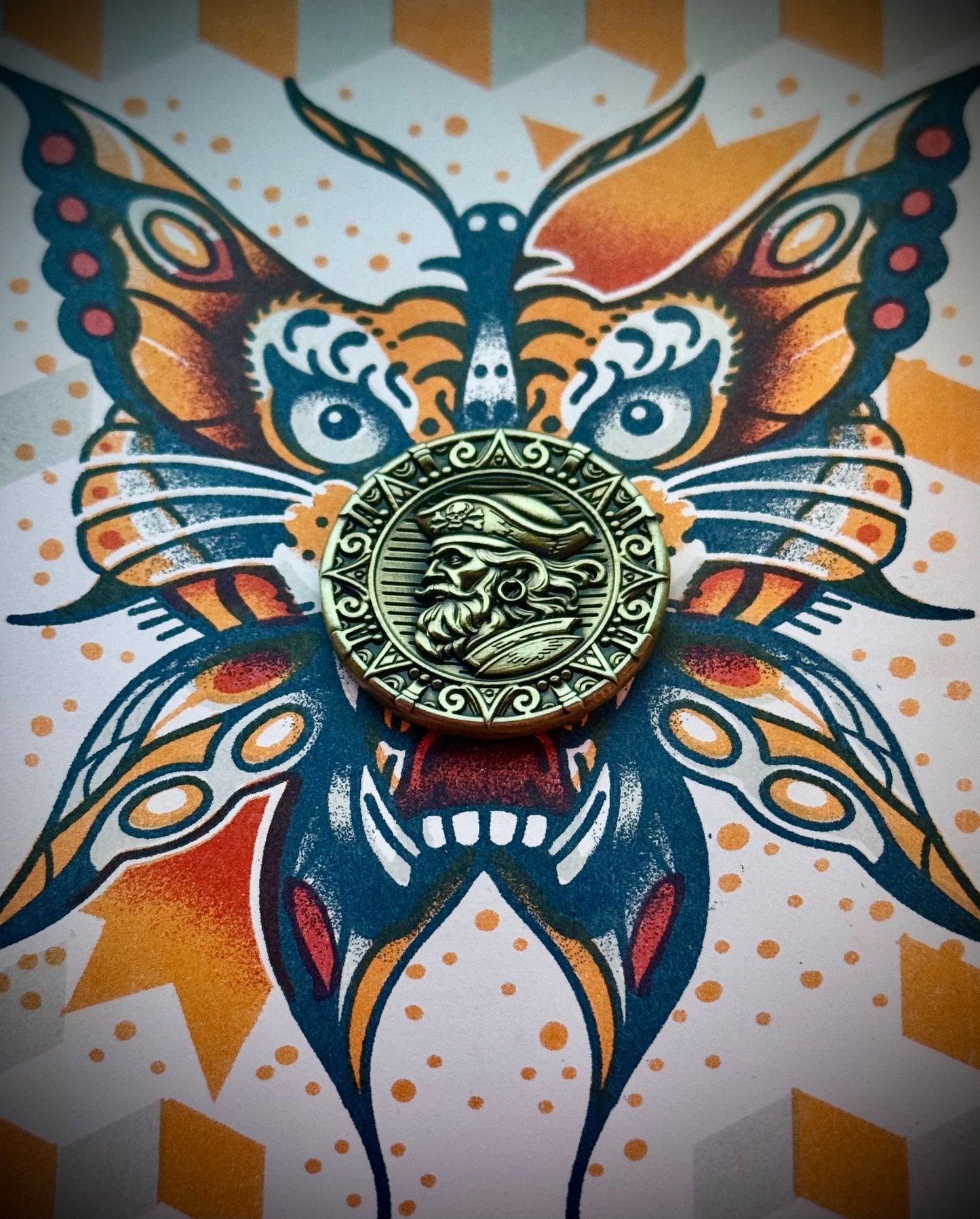 Dead Men Tell This Tale- Antiqued Gold