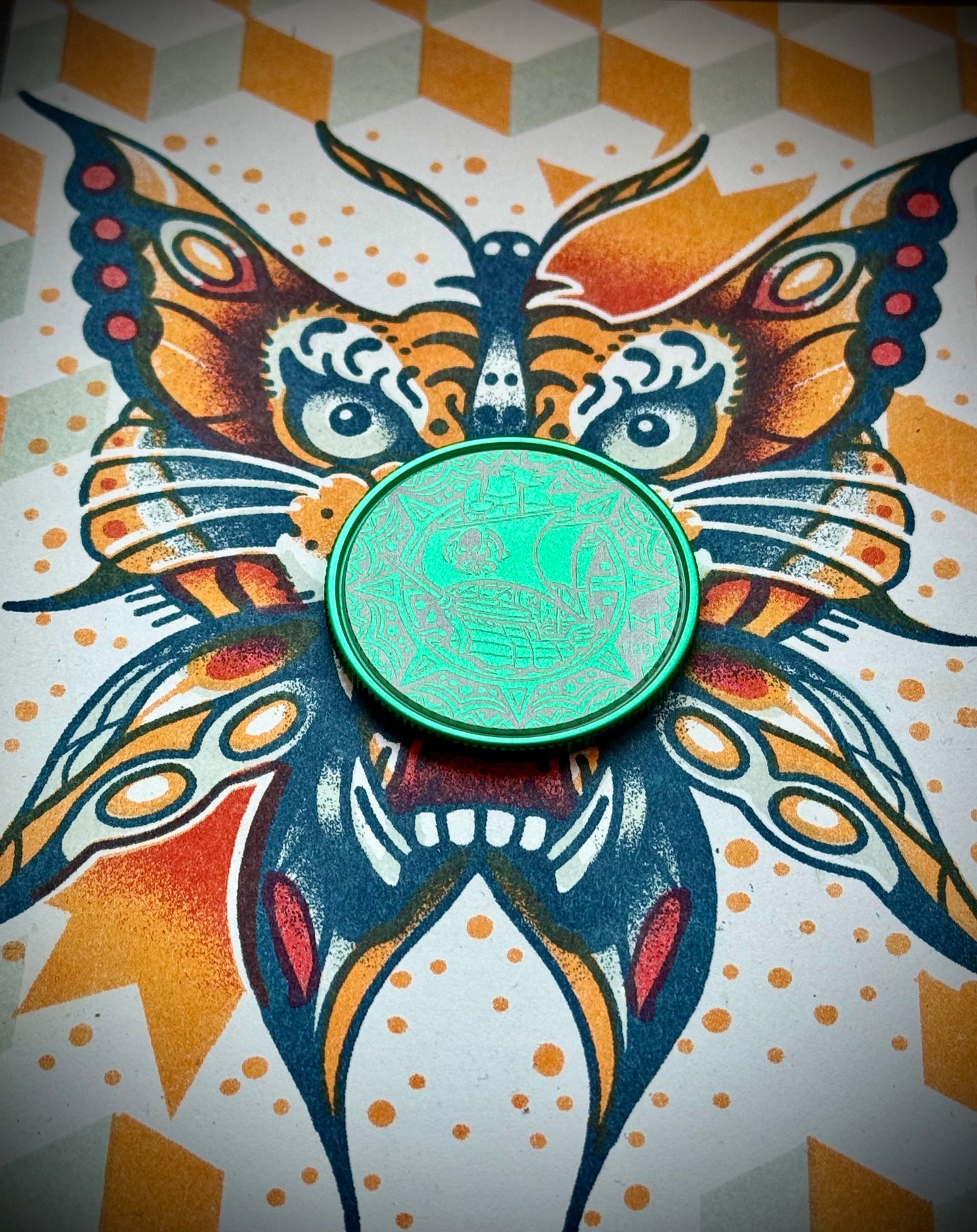 LE 25 Never Say Die- Green Anodized