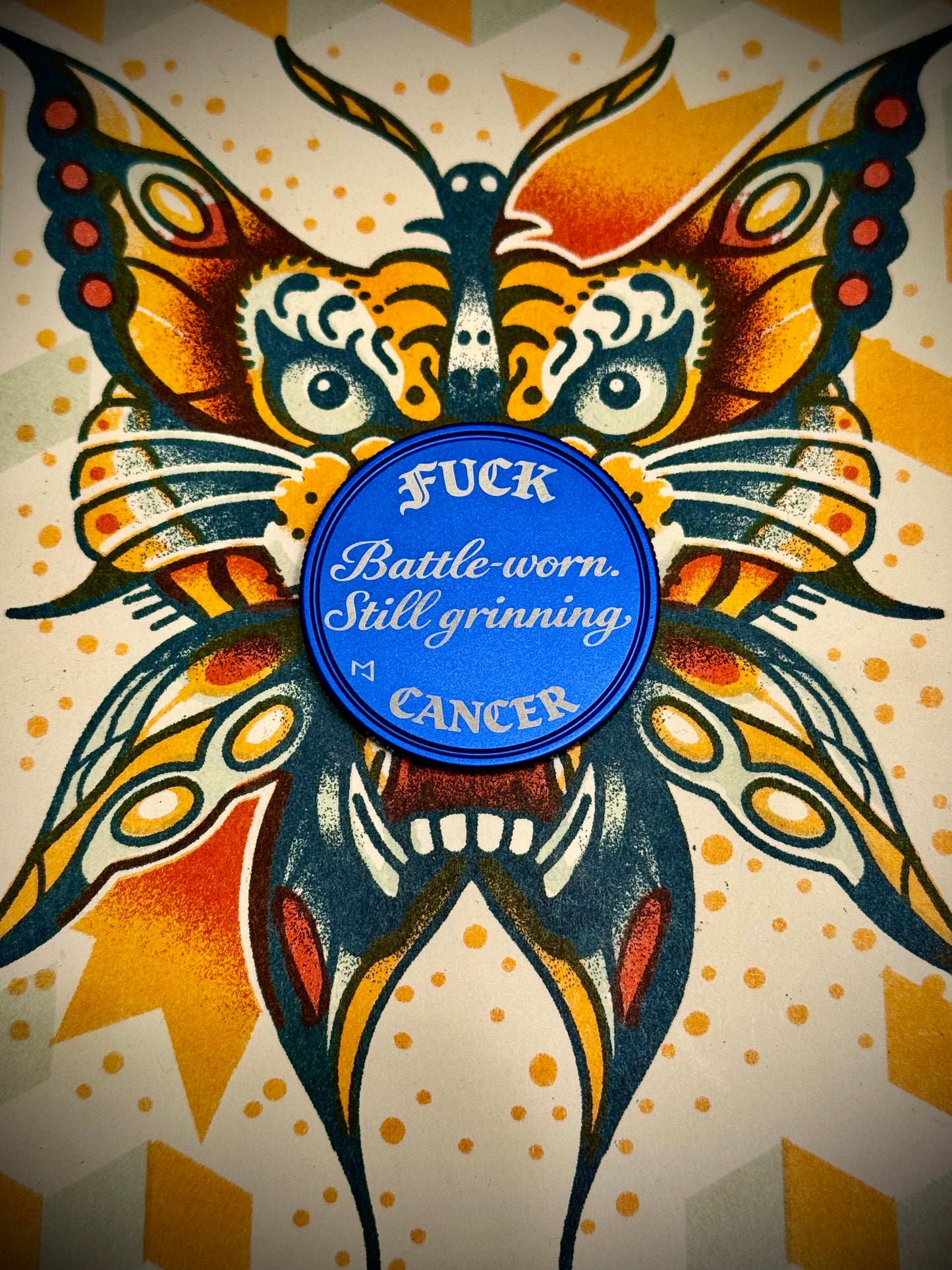 Still Grinning: The Blue Battle Coin