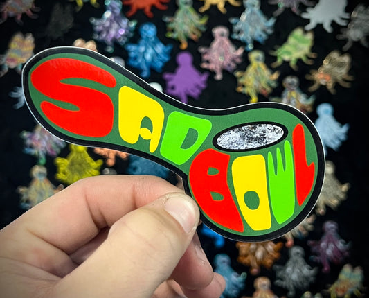 Cashed Sad bowl sticker.