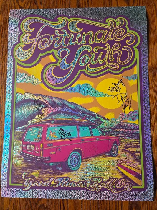 Fortunate Youth Band Signed Foil