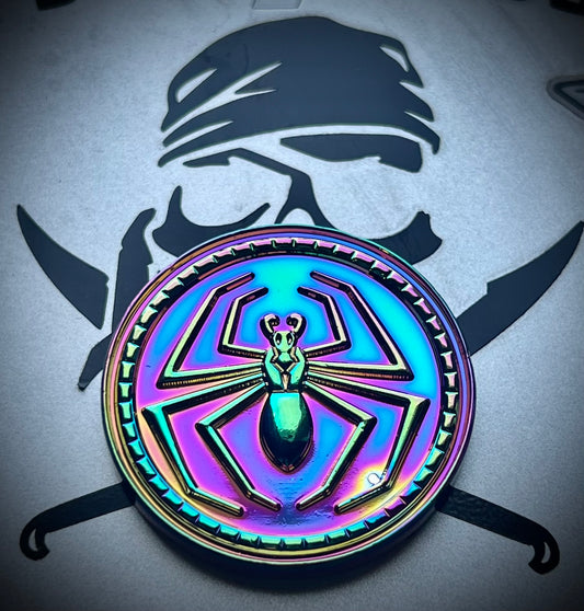 Anodized Fiddleback Forge Coin