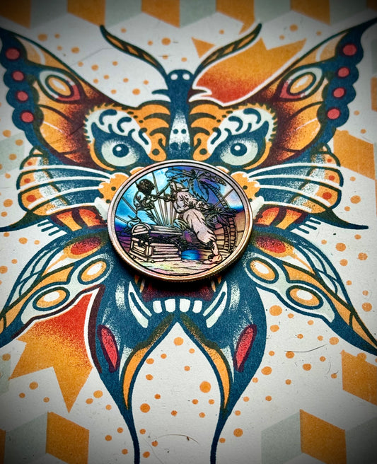 Plunder in the Island Glow- flame painted