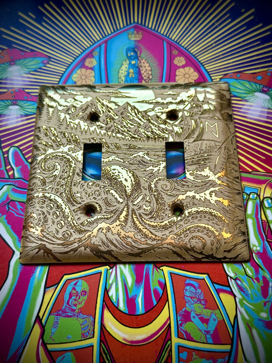 Wicked Octo at sea- light switch cover